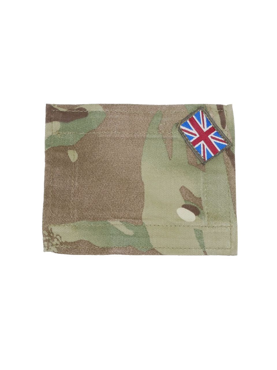 イギリス軍 ブランキング プレート 国旗パッチ付き MTP迷彩 2枚組 中古