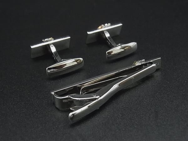□美品□ YVESSAINTLAURENT イヴサンローラン ネクタイピン カフス