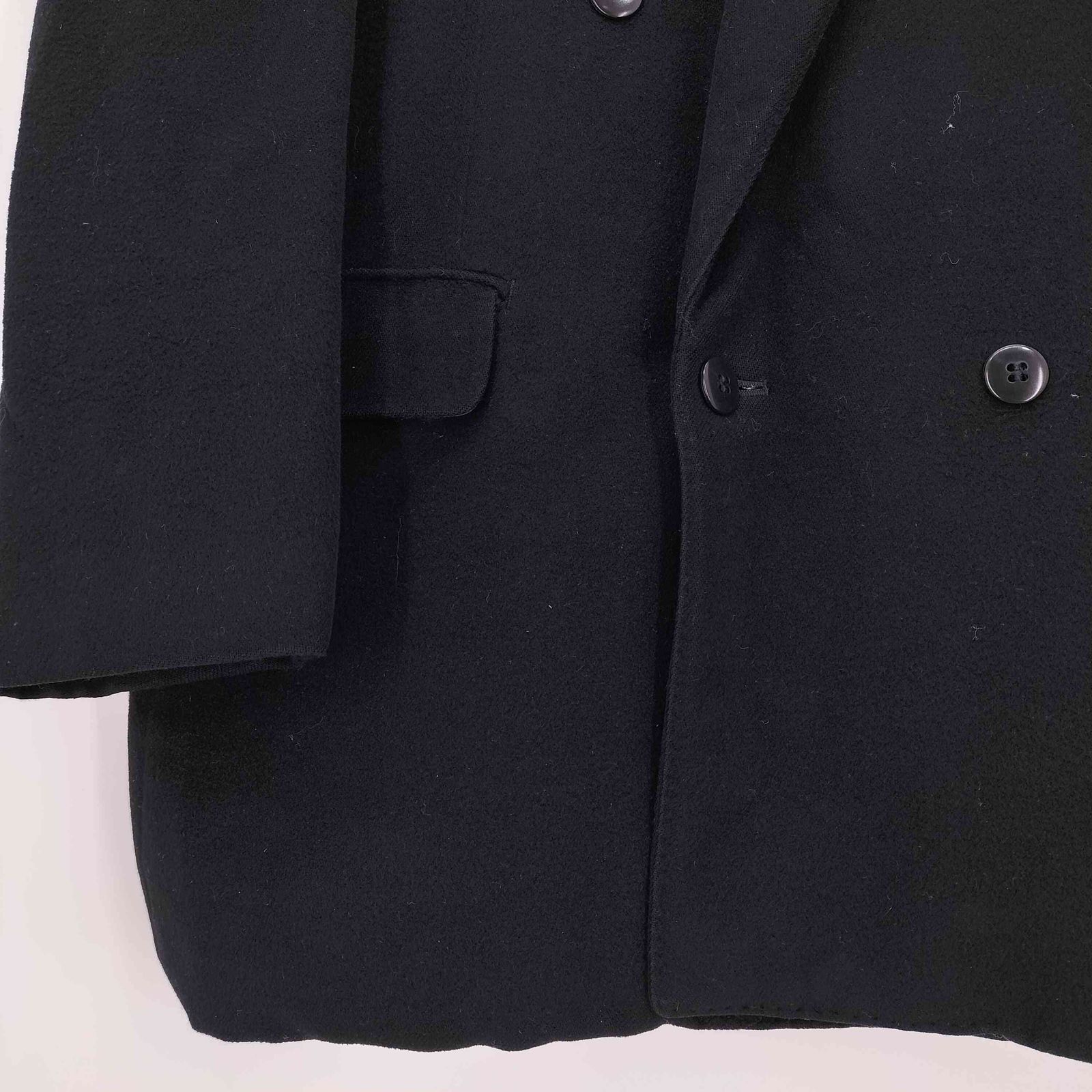 カシミヤ CASHMERE カシミヤ100 パワーショルダー ダブルブレスト 
