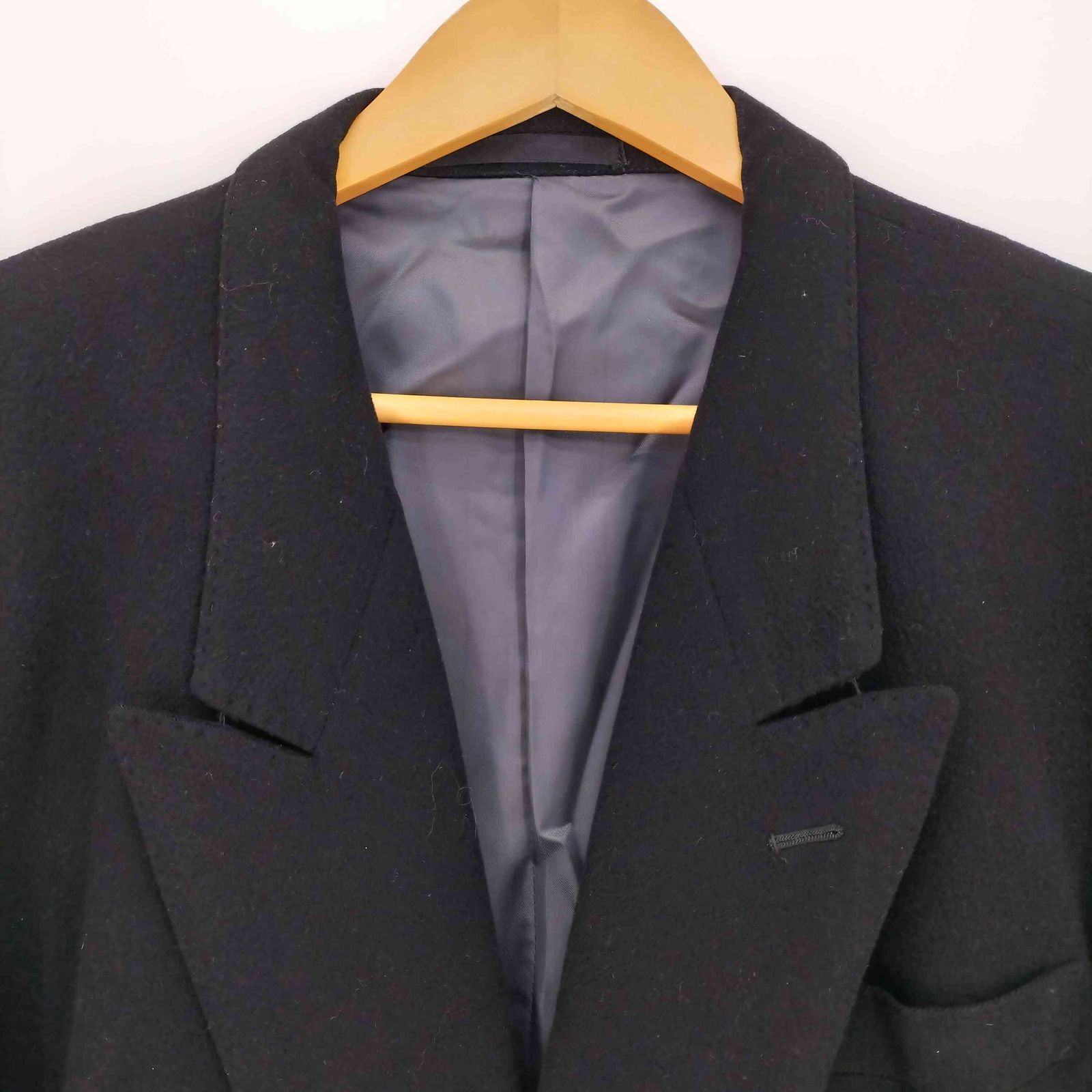 カシミヤ CASHMERE カシミヤ100 パワーショルダー ダブルブレスト 