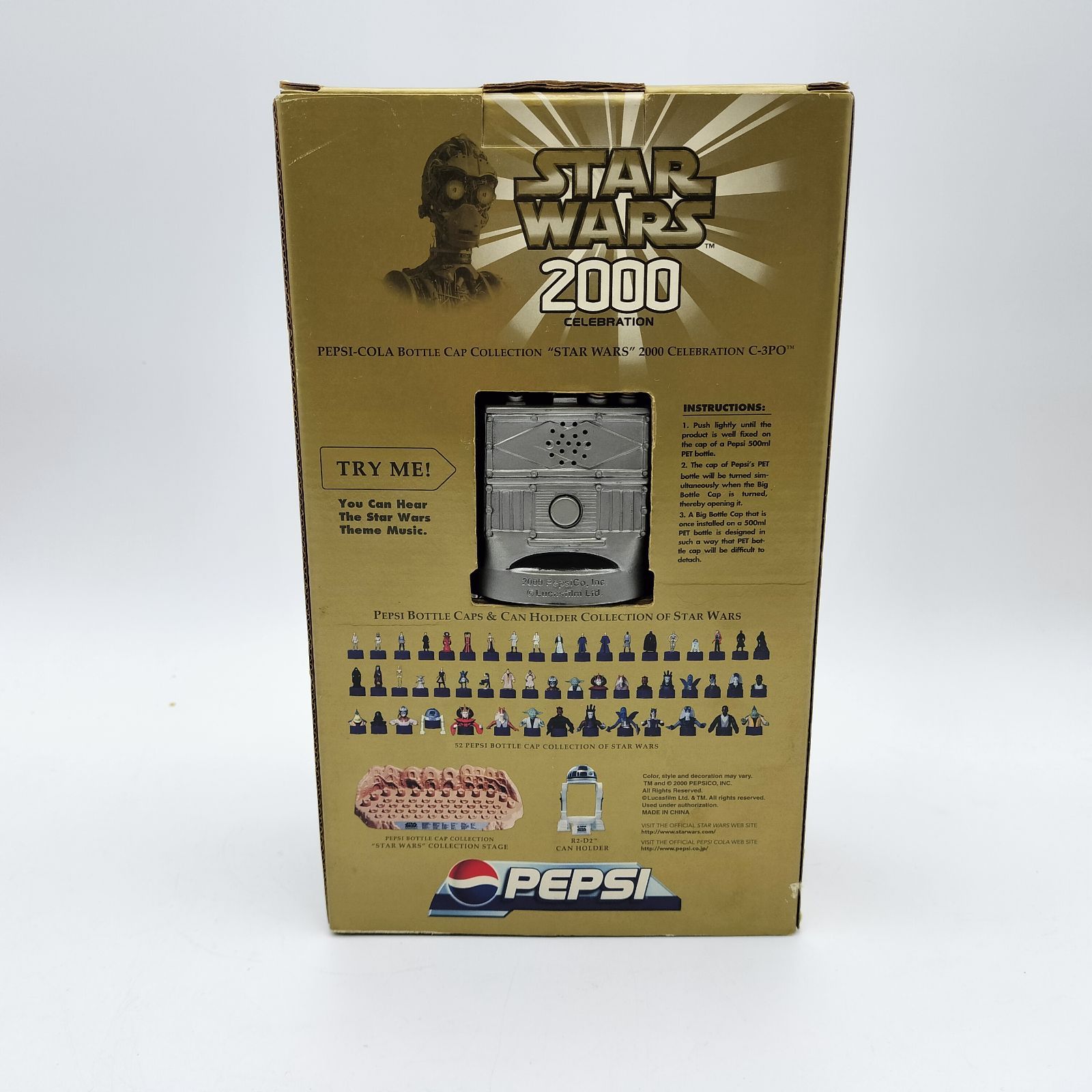 音響確認済】スターウォーズ ペプシ 2000セレブレーション C-3PO