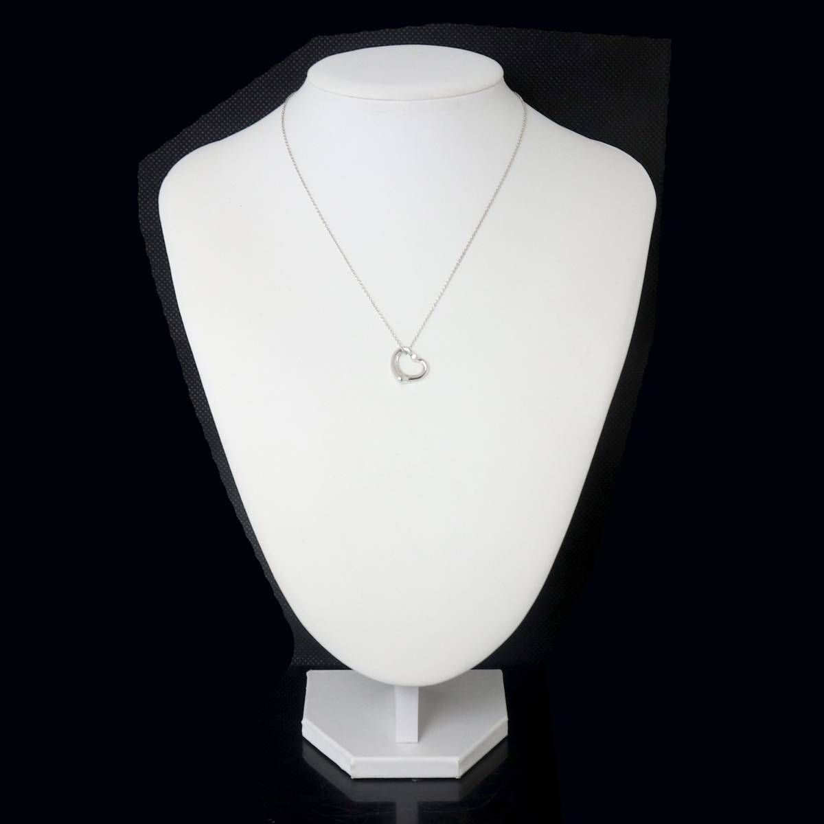 ティファニー　オープンハート　ダイア2P ペンダントトップ Tiffany&Co. /ティファニー 2P ダイヤ オープンハート エルサ