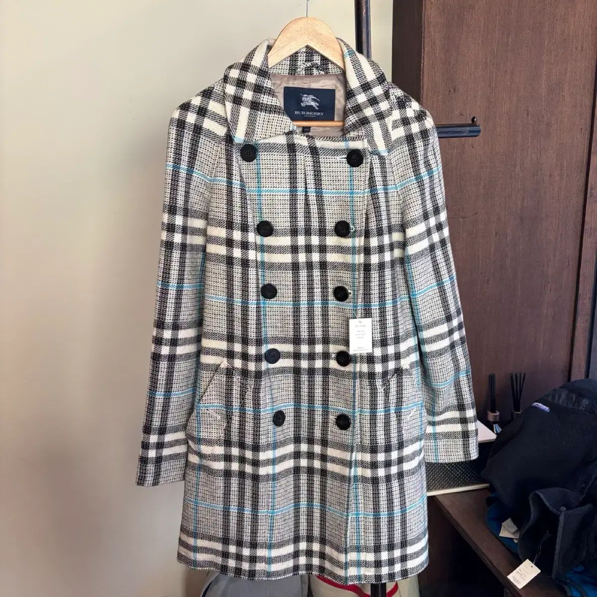 バーバリー⭐︎ウールコート ⭐︎チェック袖 バーバリーのチェックのコート