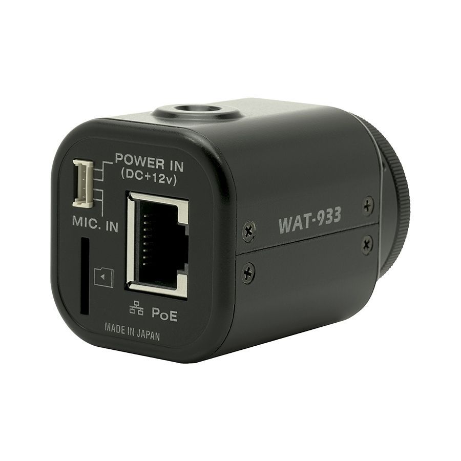 ワテック WAT-933 1/2.8型 小型・高感度 ネットワーク モノクロカメラ