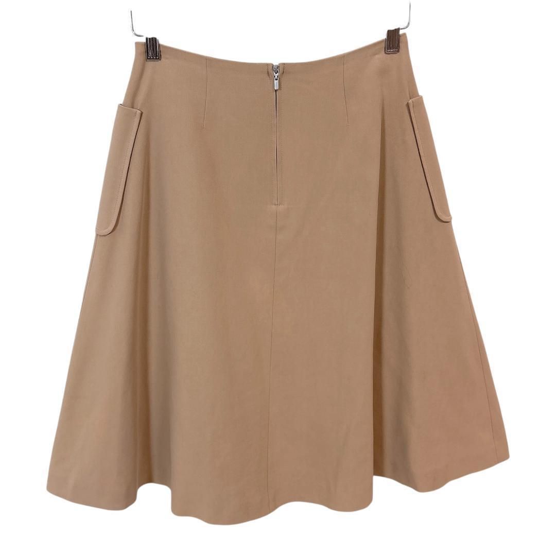 FOXEY ベージュフレアスカート38サイズ　ほぼ新品未使用！毛100% FOXEY - フォクシー フレアスカート ギャザー 絹 シルク 38 ベージュ A