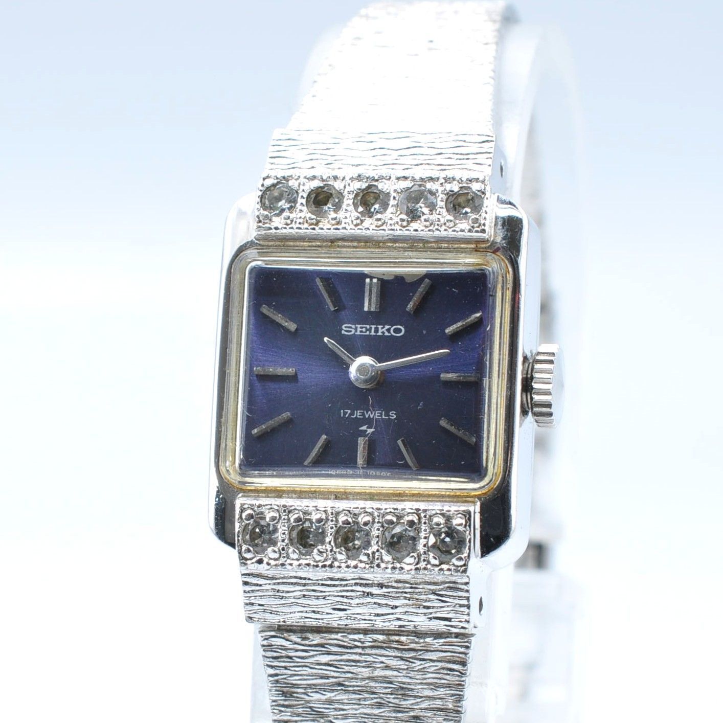 SEIKO セイコWatch 腕時計 手巻き Ladies レディース 17石 スクエア