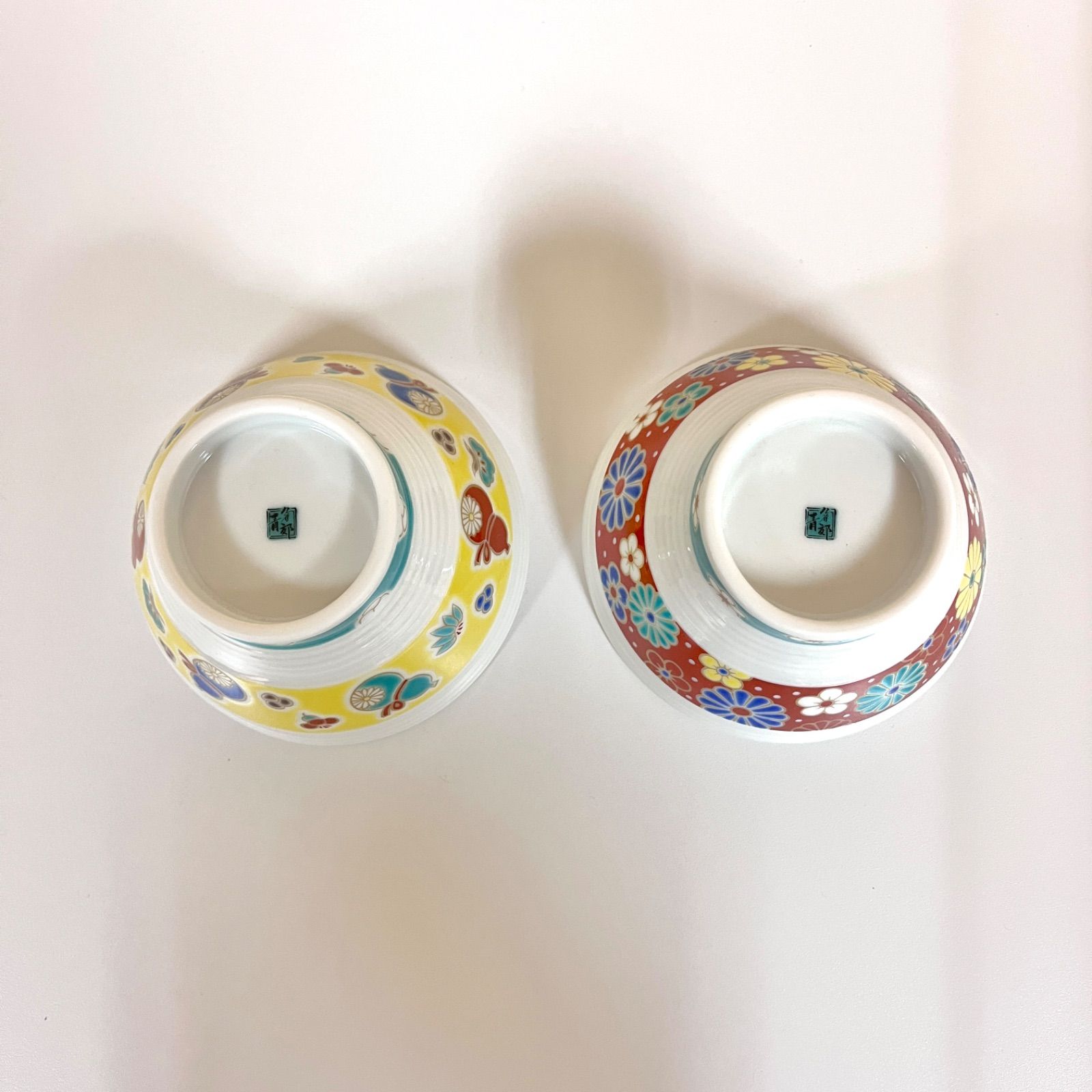 九谷焼】色絵 千段飯椀 『六瓢』&『梅菊』（2個セット） - メルカリ