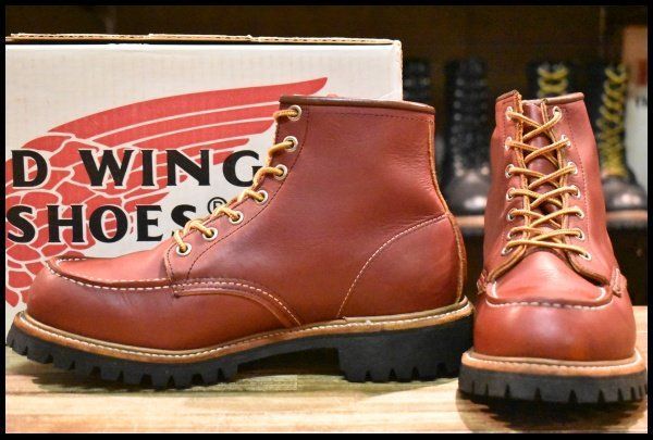 7E 箱付 美品 半円犬タグ 98年】レッドウィング 8175 ビブラム アイ