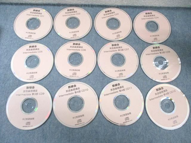 鉄緑会 中2 英語基礎講座 INTERMEDIATE 第1/2部 テキスト/問題集 通年