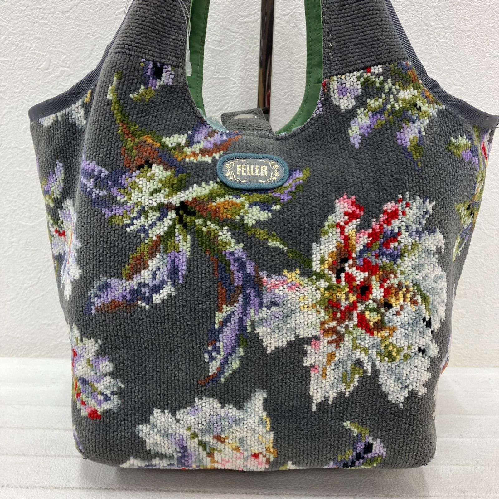 8883 FEILER フェイラー ハンドバッグ トートバッグ 花柄 バケツ型