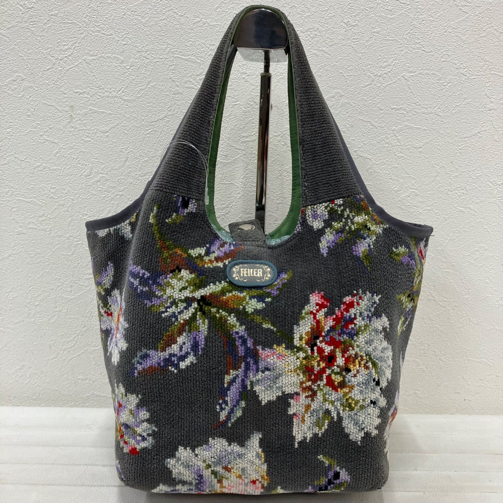 8883 FEILER フェイラー ハンドバッグ トートバッグ 花柄 バケツ型