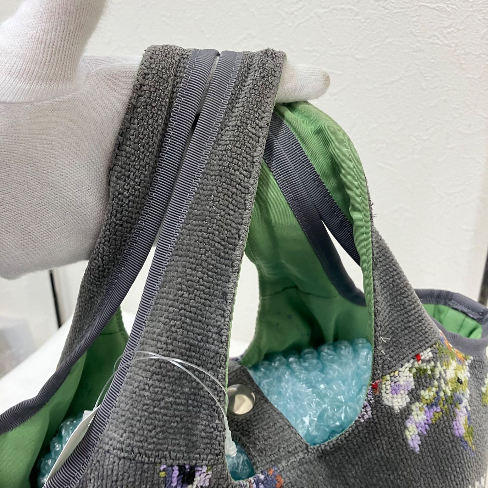 8883 FEILER フェイラー ハンドバッグ トートバッグ 花柄 バケツ型