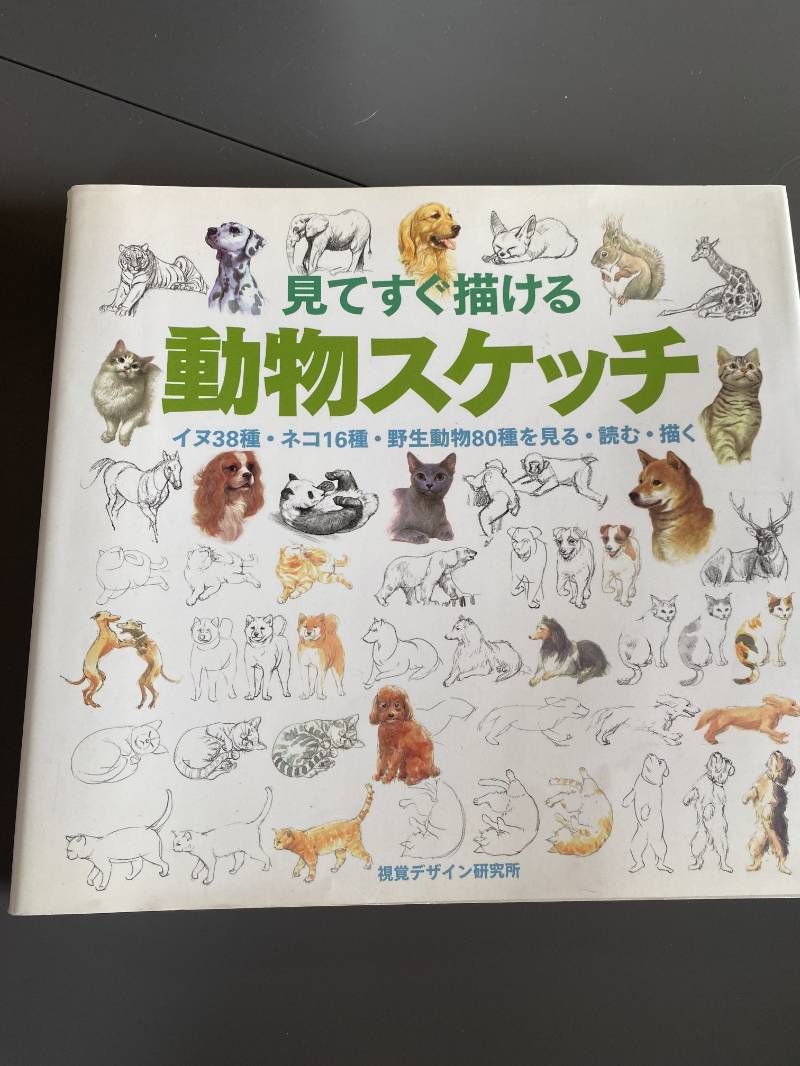 見てすぐ描ける動物スケッチ : イヌ38種・ネコ16種・野生動物80種を