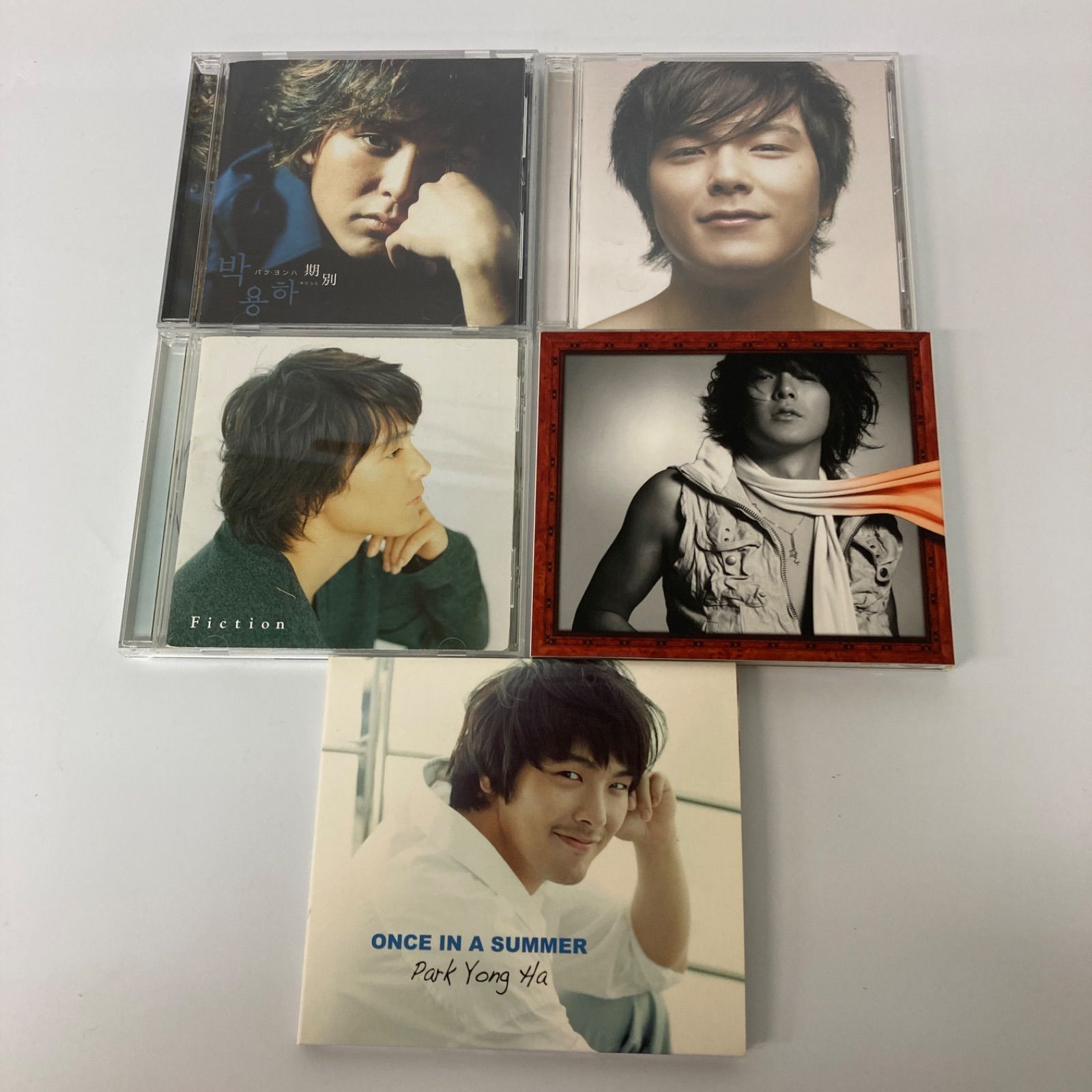 パク・ヨンハ CD5枚セット 1.期別 2.ONCE IN A SUMMER 3.FICTION 4