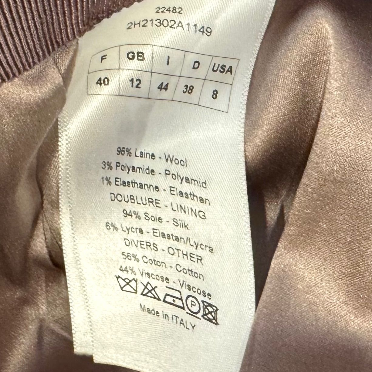 Christian Dior ディオール ウール タイトスカート ピンク - メルカリ