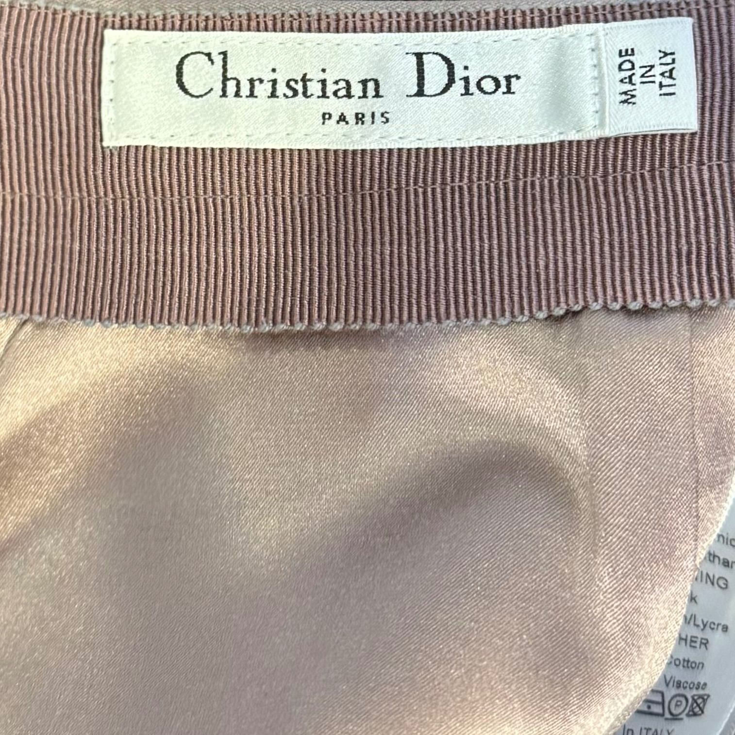 Christian Dior ディオール ウール タイトスカート ピンク - メルカリ