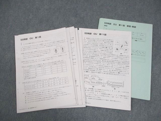 サピックス SS特訓 桜蔭 SAPIX サピックス 小6 理科 桜蔭コース SS特訓 OU 第1～11回 テスト全