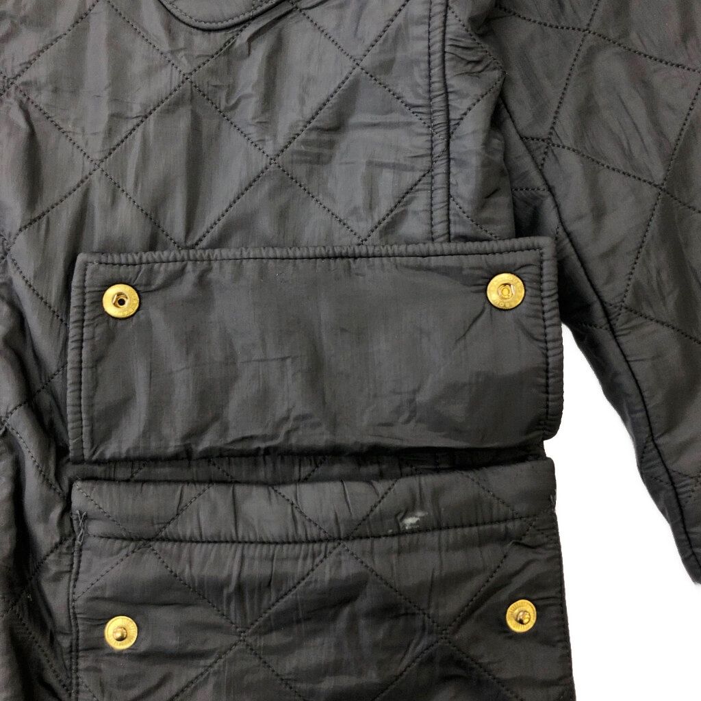 Barbour バブアー INTERNATIONAL インターナショナル GRASSTRACK キルティングジャケット ブラック(メンズ XS)中古 古着 X2602 Barbour バブアー INTERNATIONAL インターナショナル GRASSTRACK