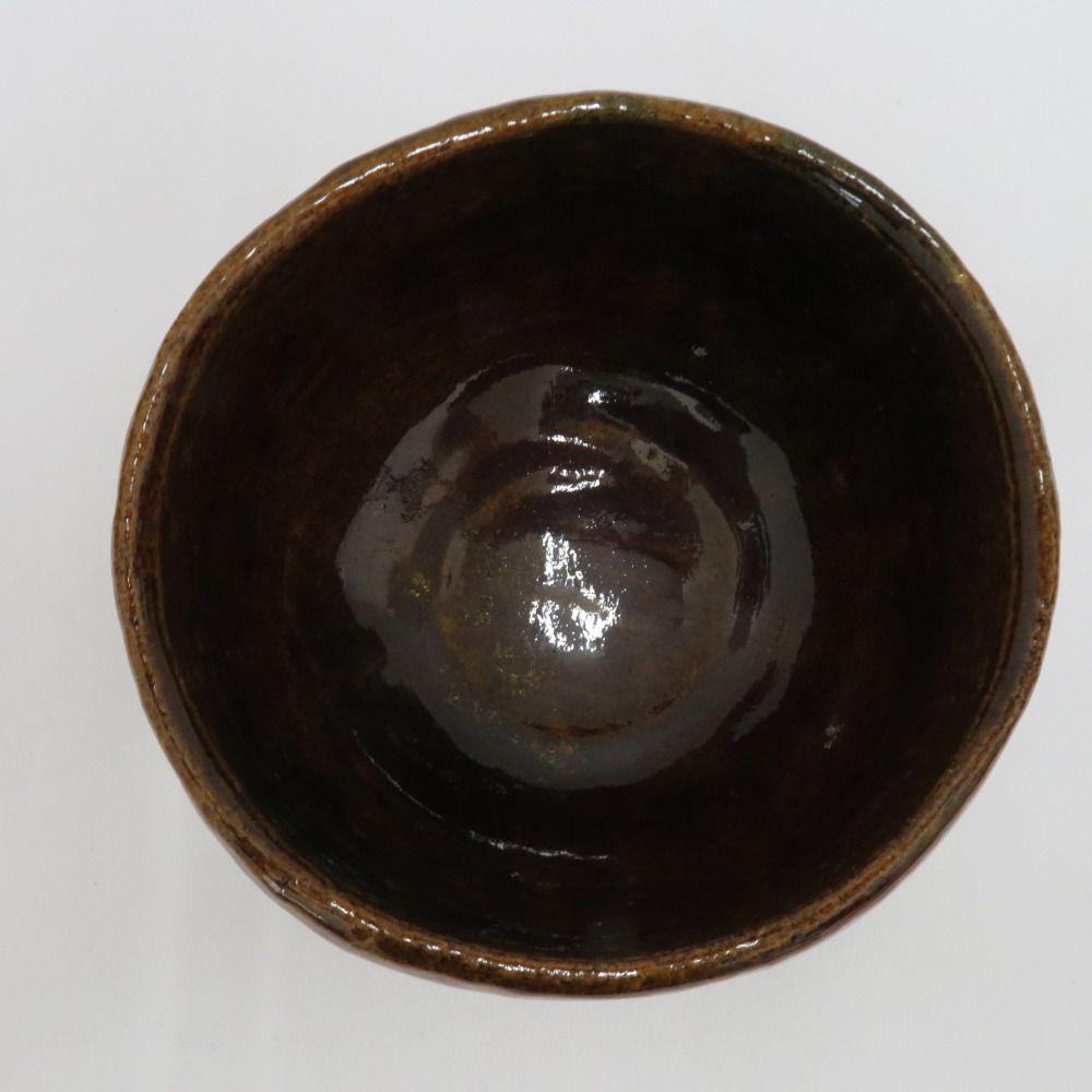 食器 大樋焼 松雲窯元2代 泉喜仙 茶碗 抹茶碗 飴色 箱有 - メルカリ