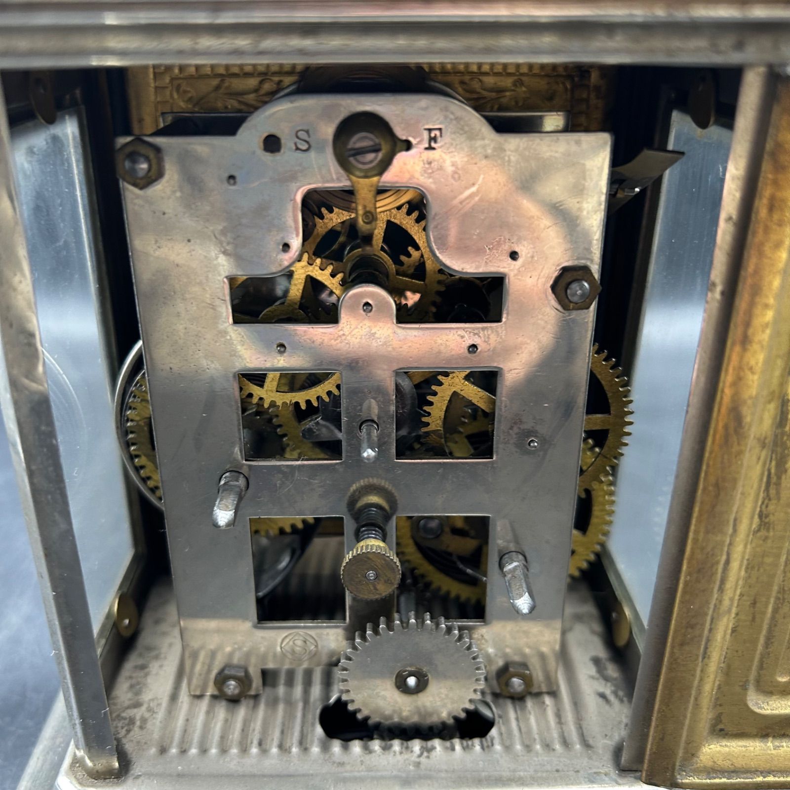 稼動品 アンティーク 精工舎 ゼンマイ式置き時計 オルゴール付 - メルカリ