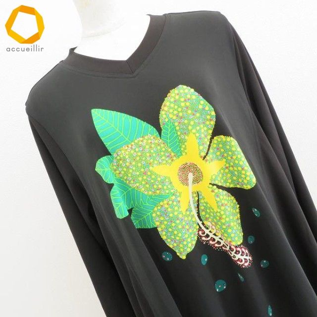 トクコ TOKUKO1erVOL チュニック トップス プルオーバー 花デザイン