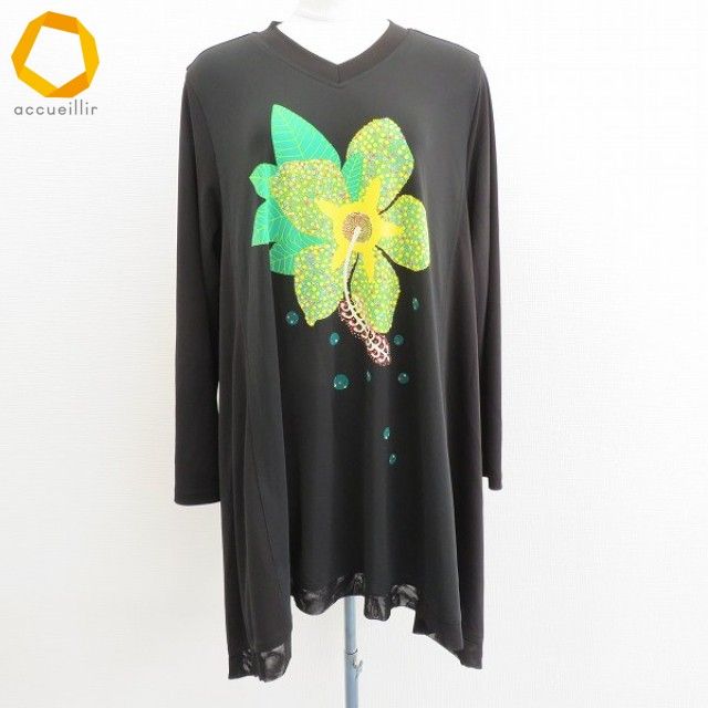トクコ TOKUKO1erVOL チュニック トップス プルオーバー 花デザイン