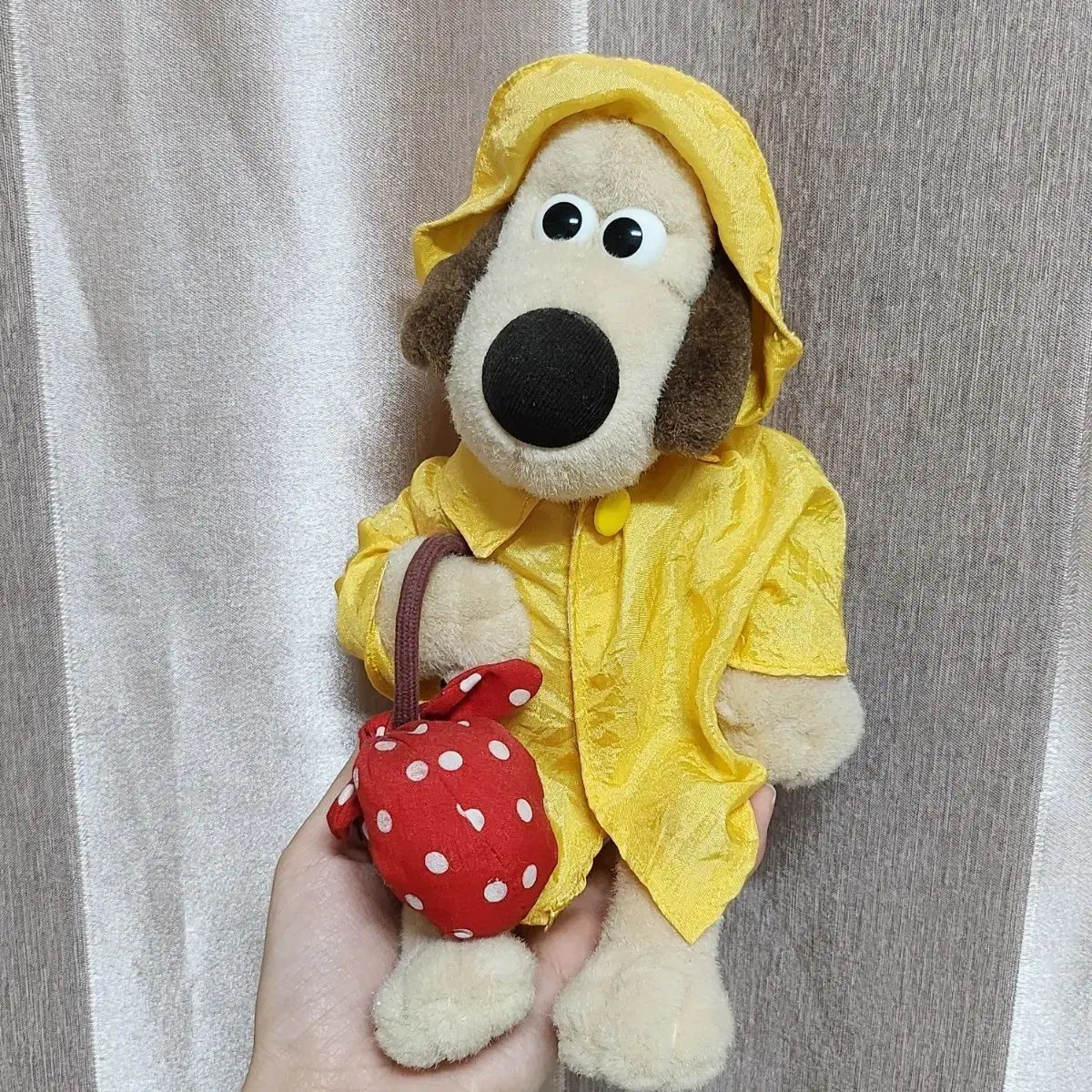 ウォレスとグルミット レインコート ぬいぐるみ IN グルミット 日本