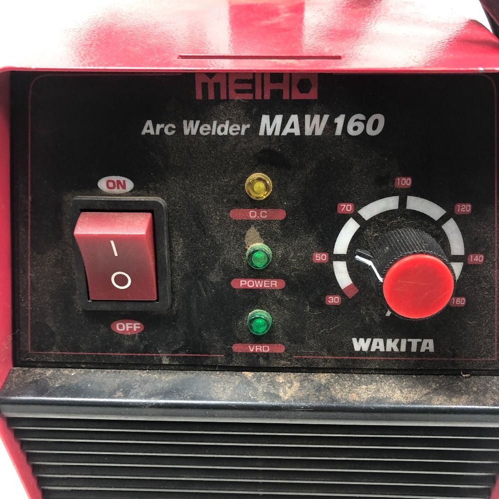◇◇MEIHO メイホー 溶接機　通電確認のみ 現状販売　100ｖ MAW160 レッド ◇◇MEIHO メイホー 溶接機 通電確認のみ 現状販売 100v MAW160