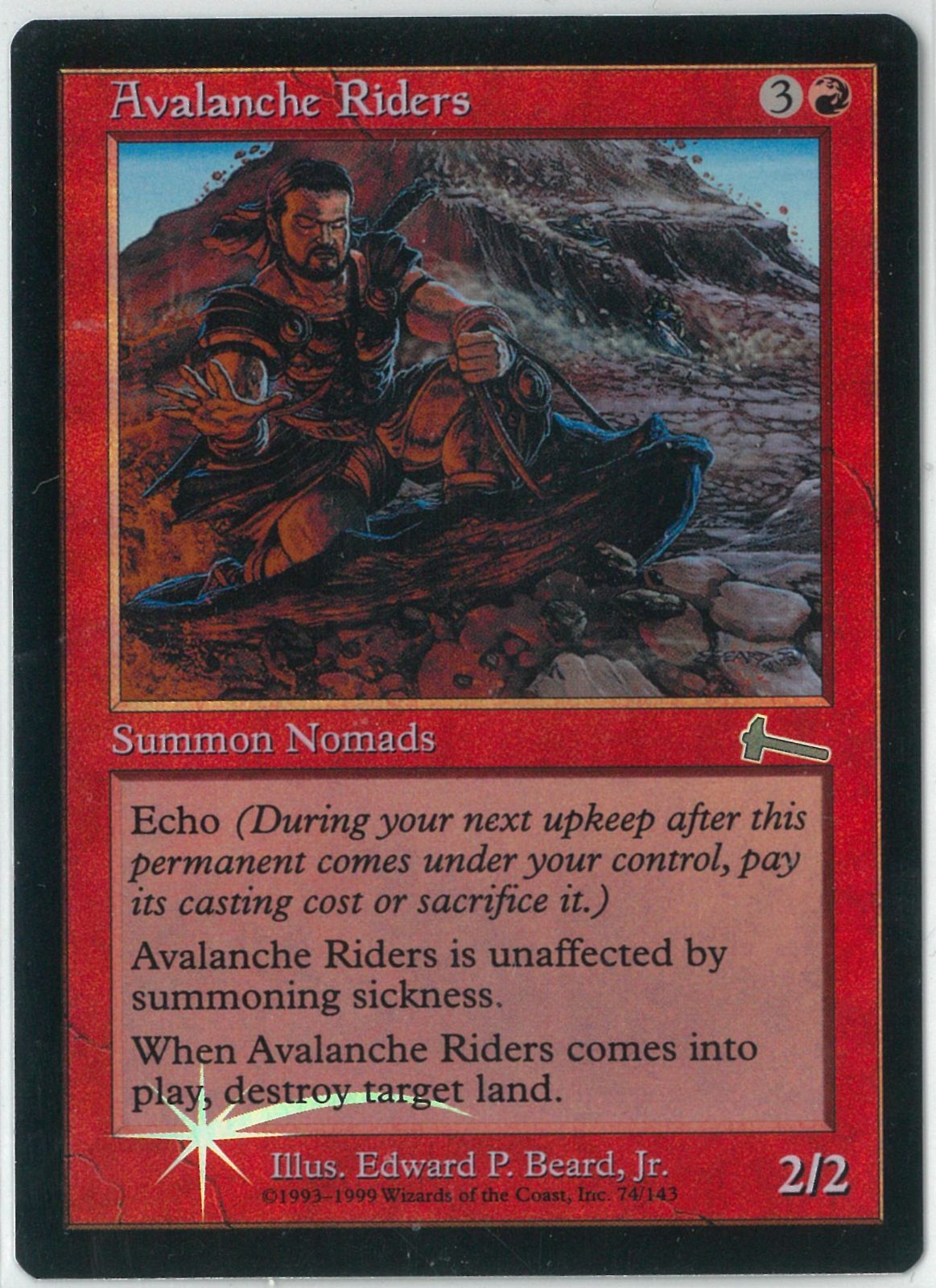 FOIL/MTG/英語版/なだれ乗り/Avalanche Riders/ウルザズ・レガシー/Onslaught/ULG_74/143 - メルカリ