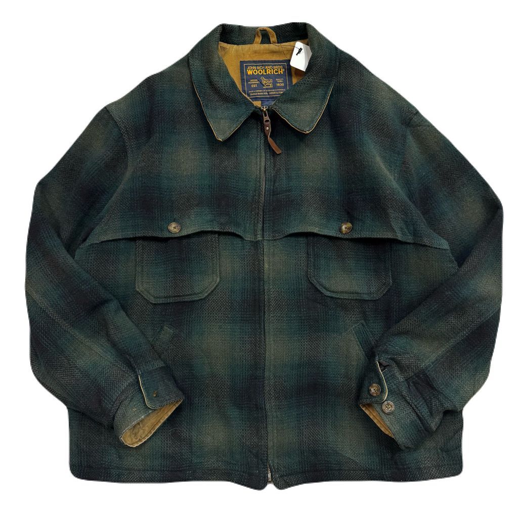 USA製 WOOLRICH ウールリッチ チェック柄 オンブレ ウールジャケット