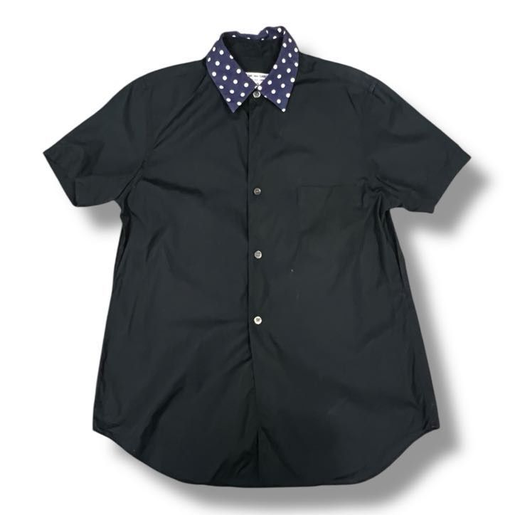 COMME des GARCONS GIRL Dot collar short sleeve shirt ドット柄半袖