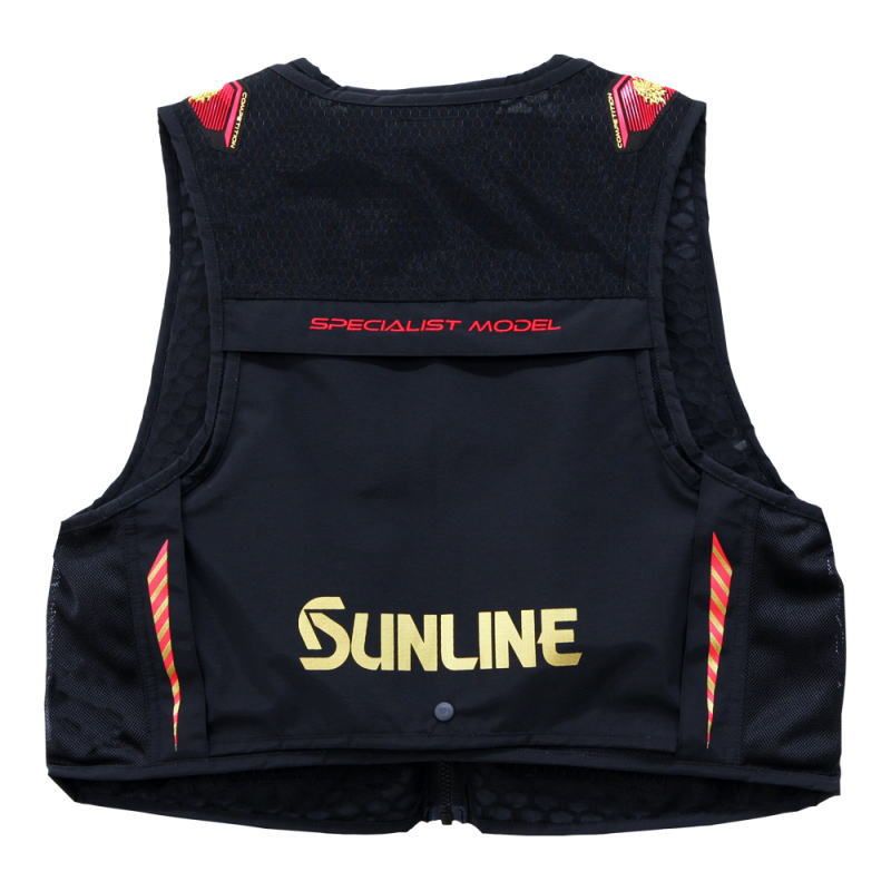 サンライン S DRY R 鮎ベスト SUA 09215 ブラック 3 Lサイズ 鮎友釣り用品 ベスト sunline