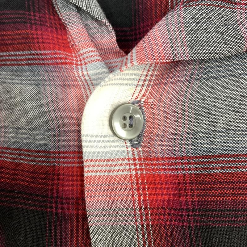 中古】60s Mac Taggart レーヨンオンブレチェックシャツ L レッド[92