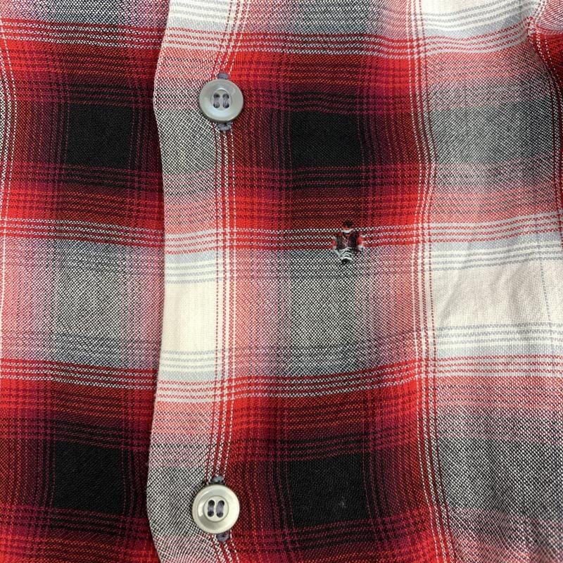 中古】60s Mac Taggart レーヨンオンブレチェックシャツ L レッド[92