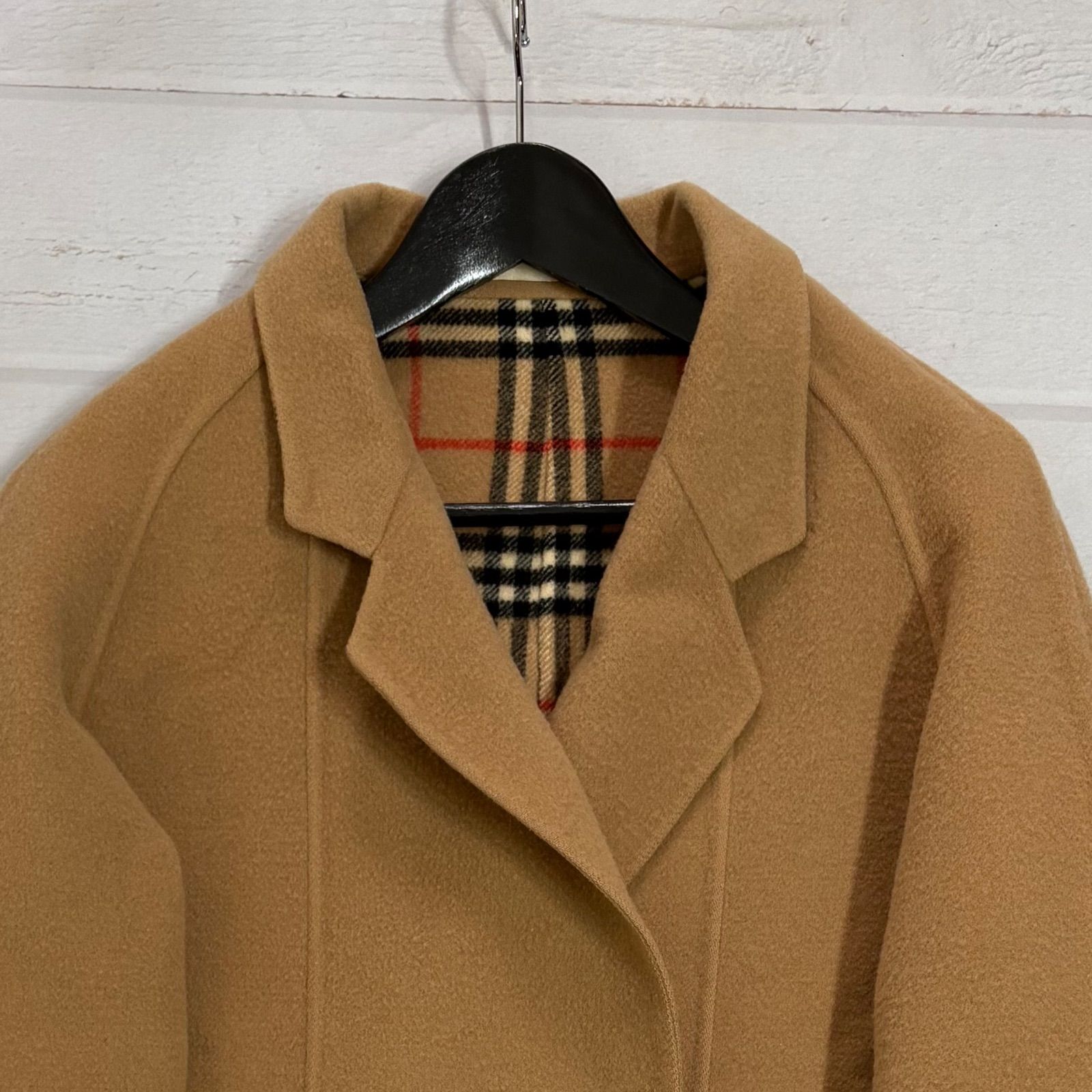 バーバリー Burberry ダブルフェイス ノバチェック ロングコート