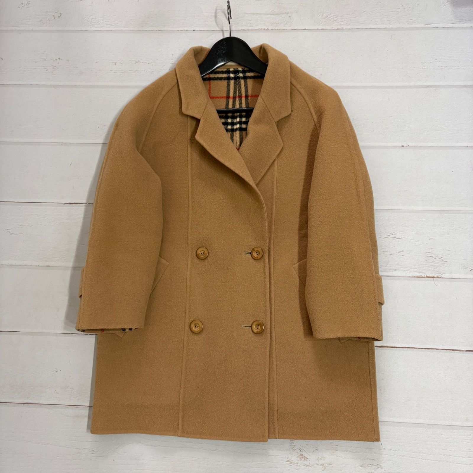 バーバリー Burberry ダブルフェイス ノバチェック ロングコート