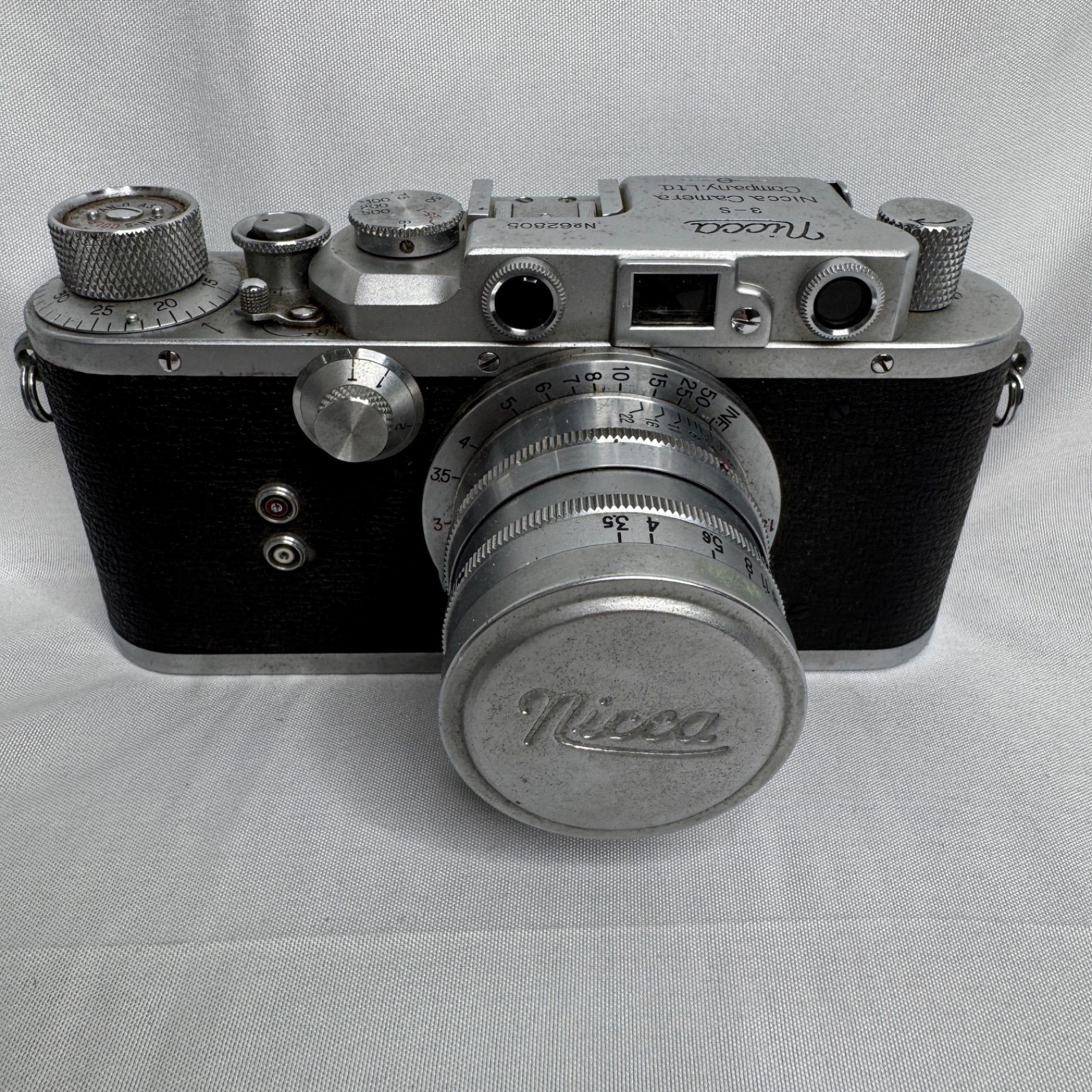 Nicca 3-S ボディのみ レンジファインダーカメラ 現状品 Nicca 3-S ニッカ Nikkor-Q・C 5cm F3.5 レンズセット レンジ