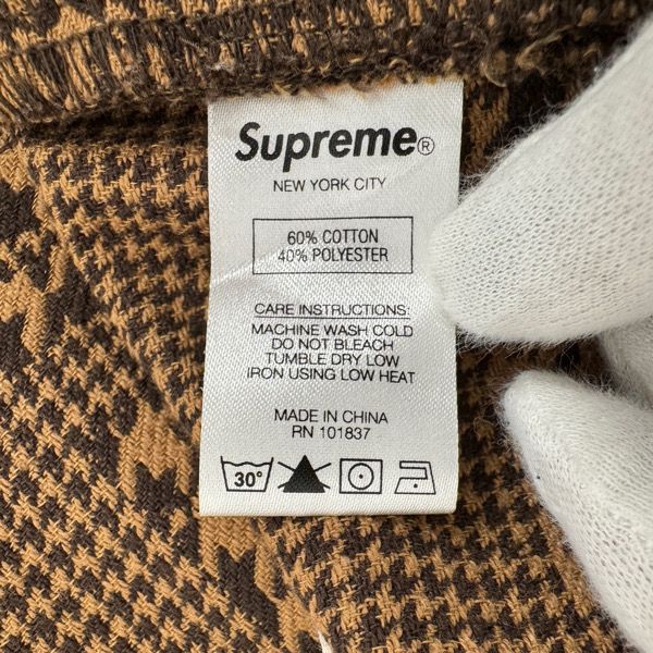 Supreme/シュプリーム【20AW】Work Pant Houndstooth/千鳥格子 ワーク