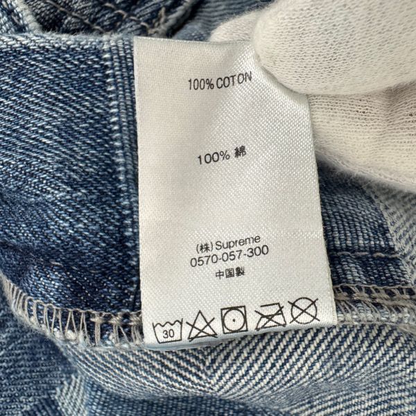 neighborhood supreme ダメージ加工 パッチワーク デニム neighborhood