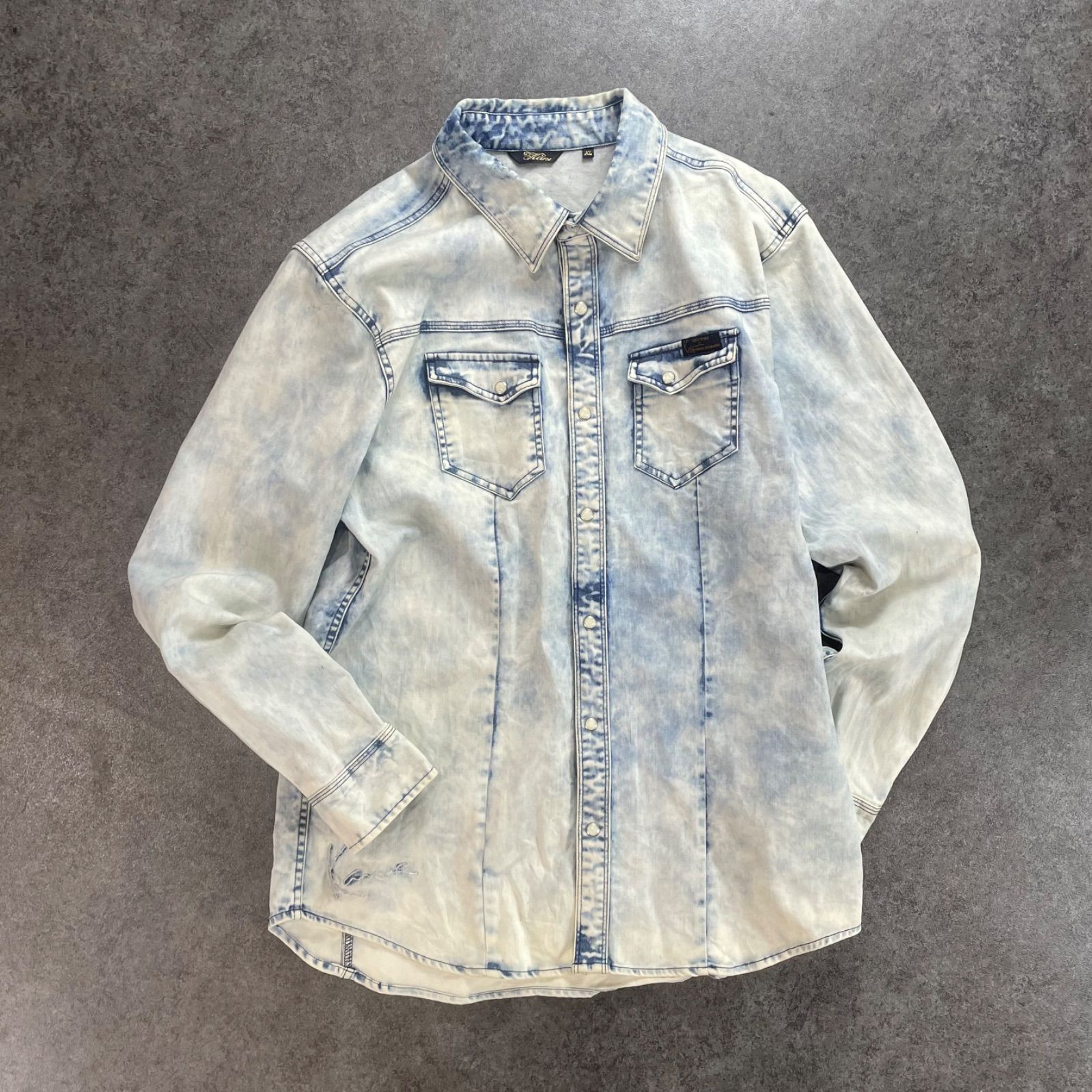 y2k Karl Kani L/S Denim Shirt カールカナイ 長袖デニムシャツ 