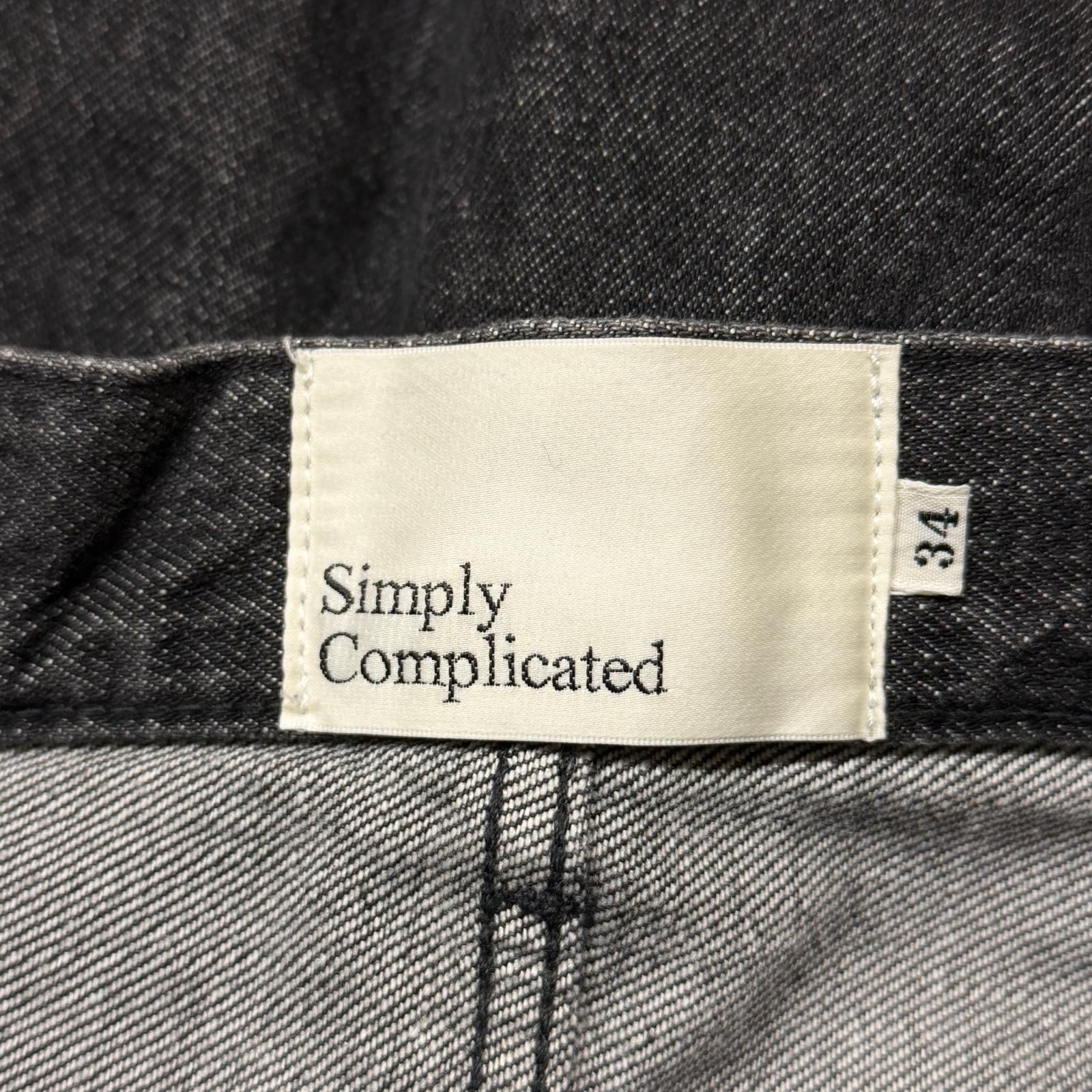 参考上代41800円 SIMPLYCOMPLICATED 25SS BF ST JEAN デニムパンツ 