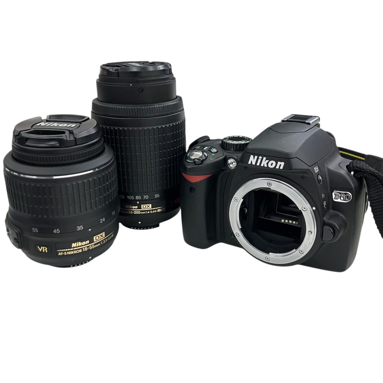 186000 ジャンク品 Nikon ニコン D60 デジタル一眼レフカメラ レンズ