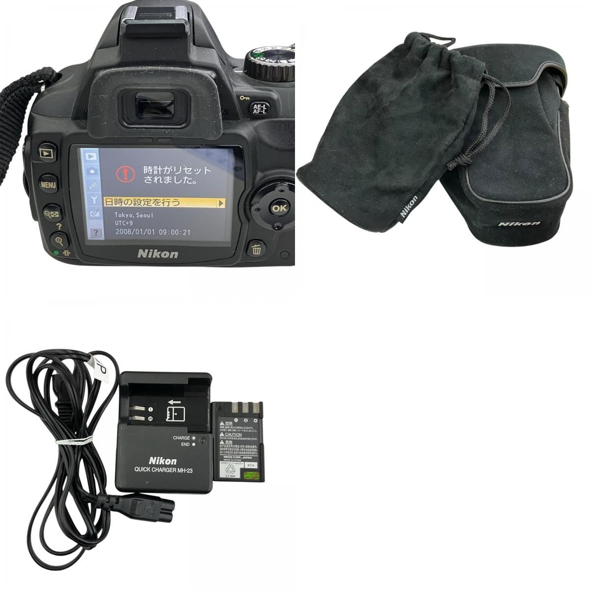 186000 ジャンク品 Nikon ニコン D60 デジタル一眼レフカメラ レンズ