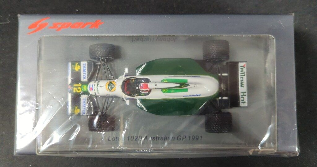 【美品】1/43 スパーク Lotus102B ＃12 1991 J.ハーバート 1/43 スパーク S4591 ロータス 102B オーストリアGP 1991 #12 J