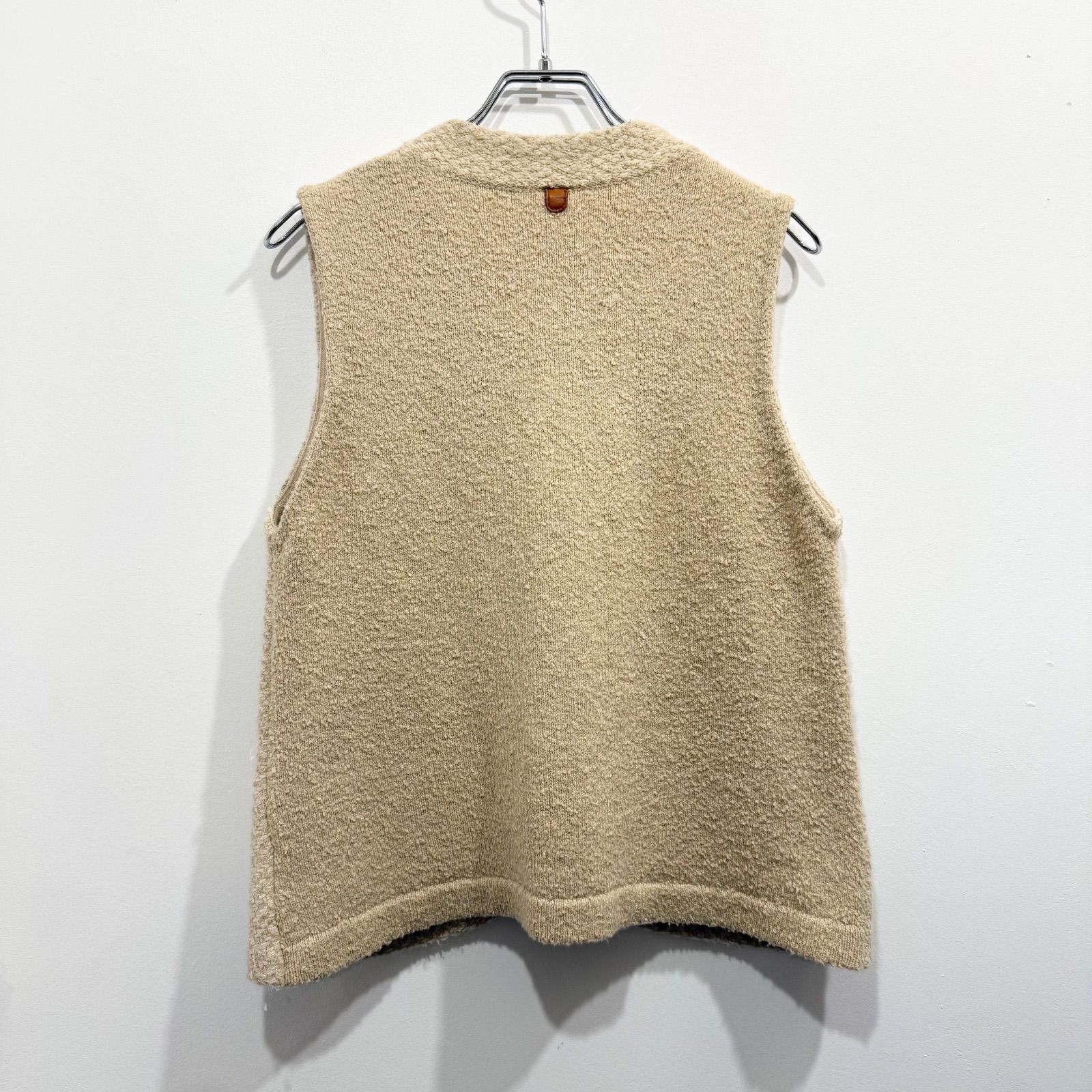 PAL'LAS PALACE パラスパレス ニットベスト ベージュ ヘリンボーン