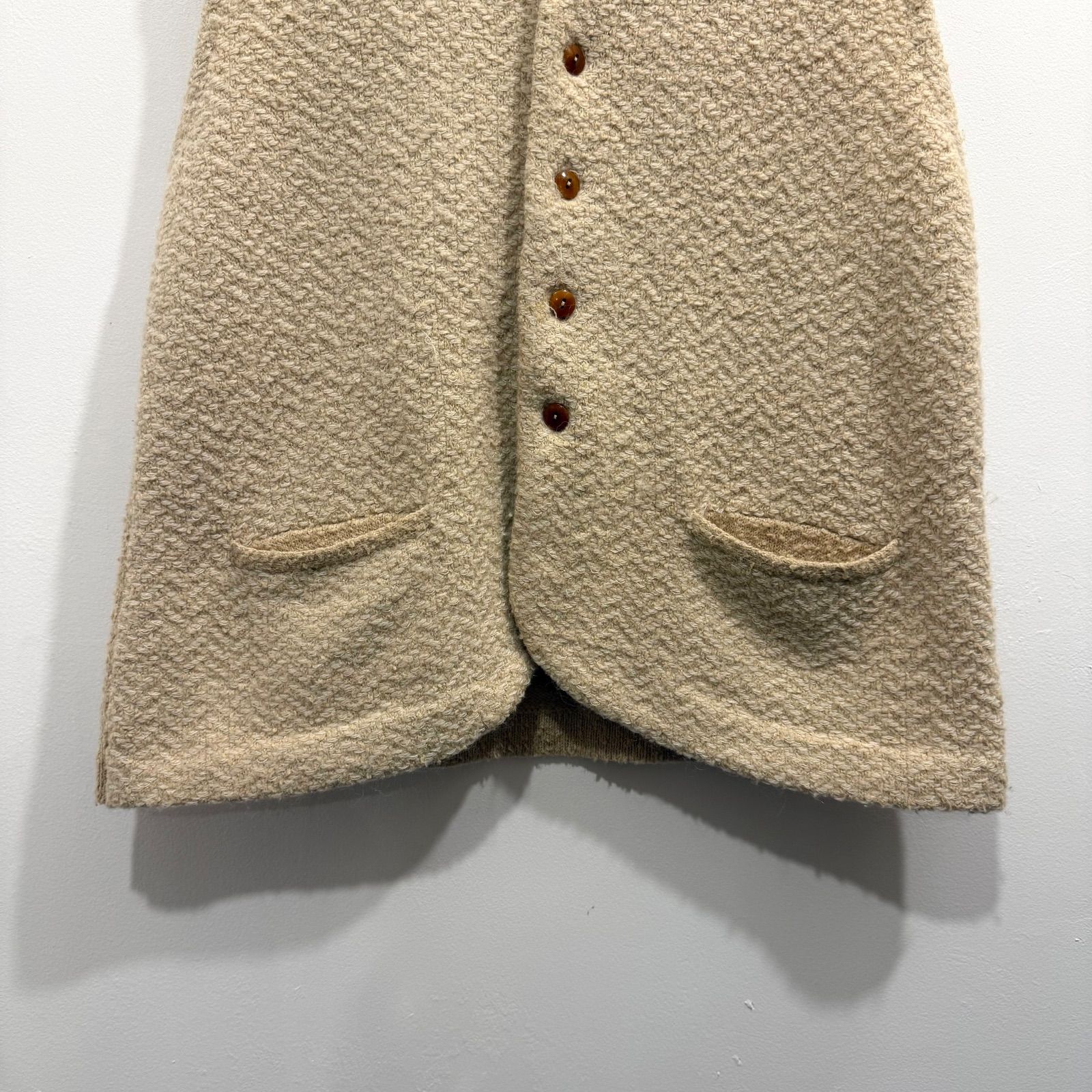 PAL'LAS PALACE パラスパレス ニットベスト ベージュ ヘリンボーン