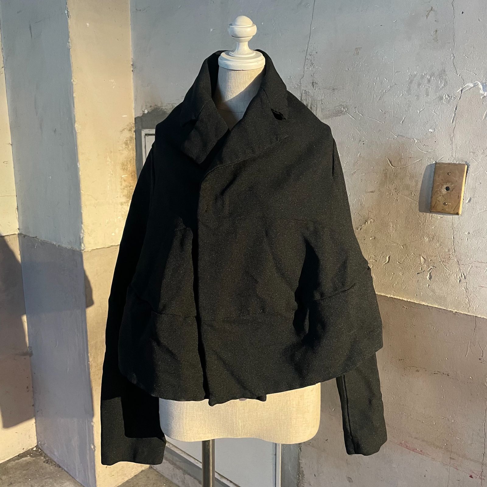 COMME des GARCONS 23ss エステル縮絨 変形ジャケット
