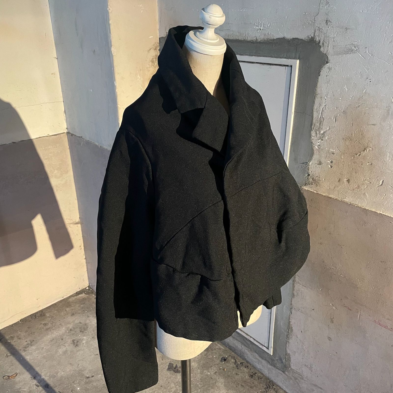 COMME des GARCONS 23ss エステル縮絨 変形ジャケット