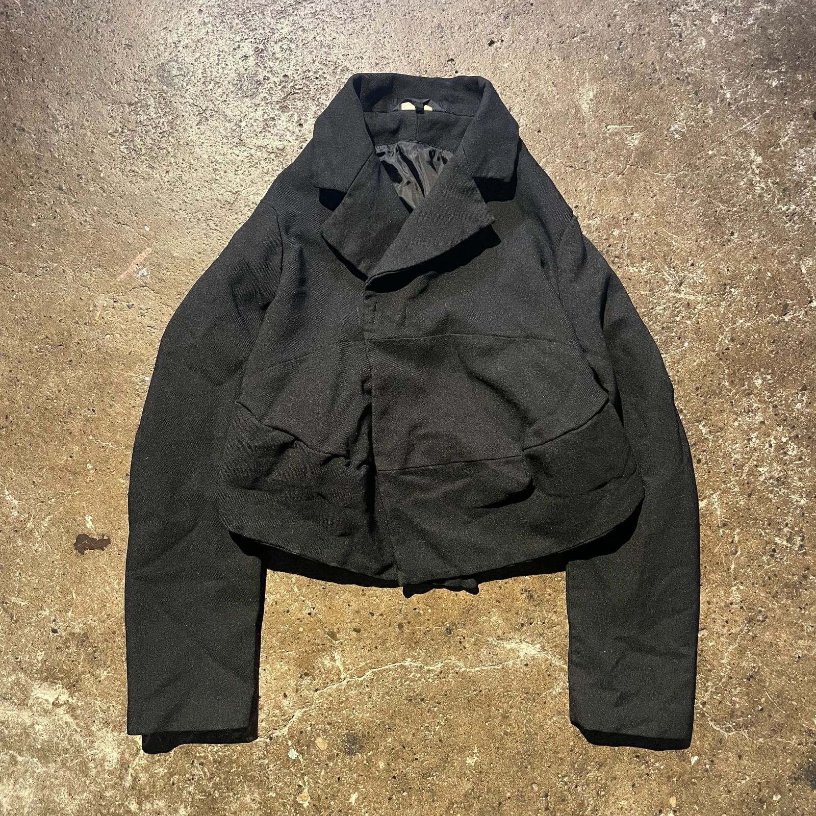 COMME des GARCONS 23ss エステル縮絨 変形ジャケット