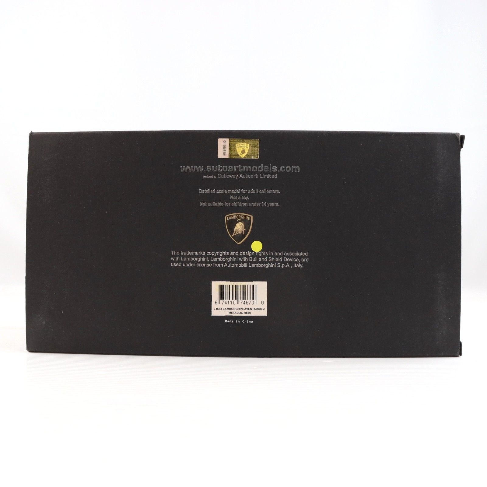 シグネチャーシリーズ 1|18 ランボルギーニ アヴェンタドール J メタリックレッド 完成品 ミニカー 74673 AUTOart オートアート